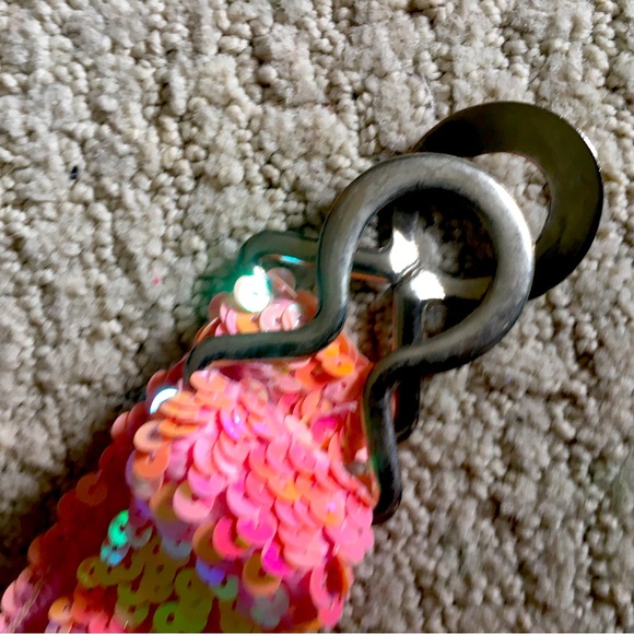 Pink Sequin Decor  Band Belt - Picture 4 of 7